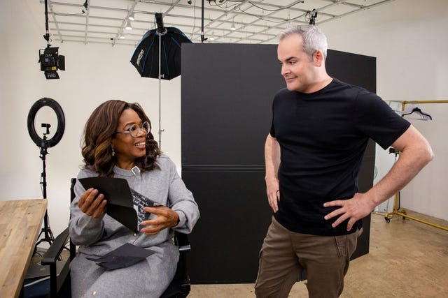 Oprah Winfrey and David Begnaud