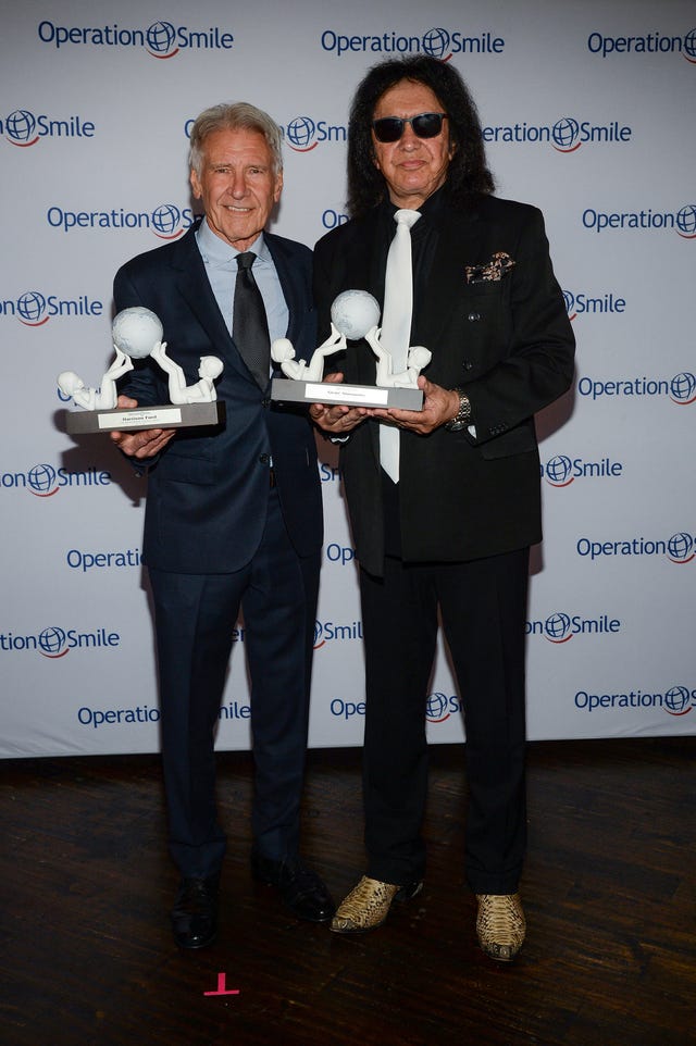 Harrison Ford and Gene Simmons
