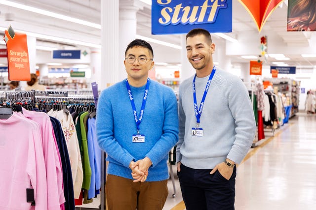 Bowen Yang and Matt Rogers
