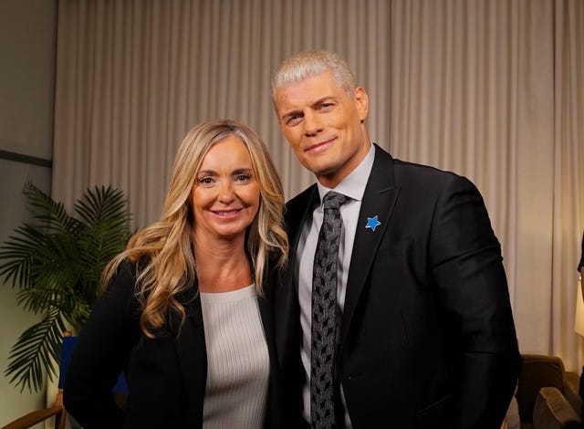 Leslie Motter and Cody Rhodes